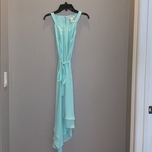 teal flowy white house black market dress